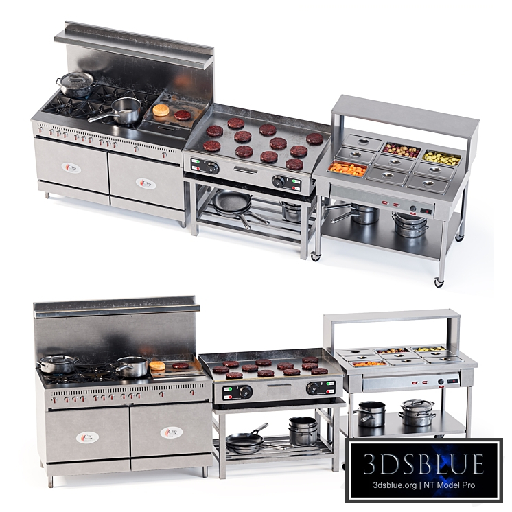 Commercial Kitchen Set 02