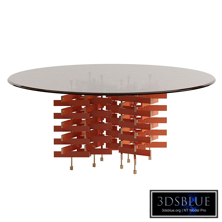 Loom dining table round by Baxter