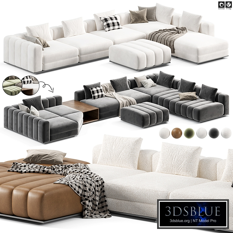 Minotti Freeman Duvet Sofa