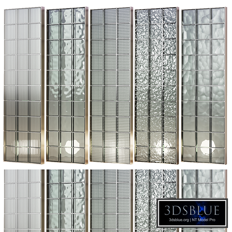 Partitions made of glass blocks