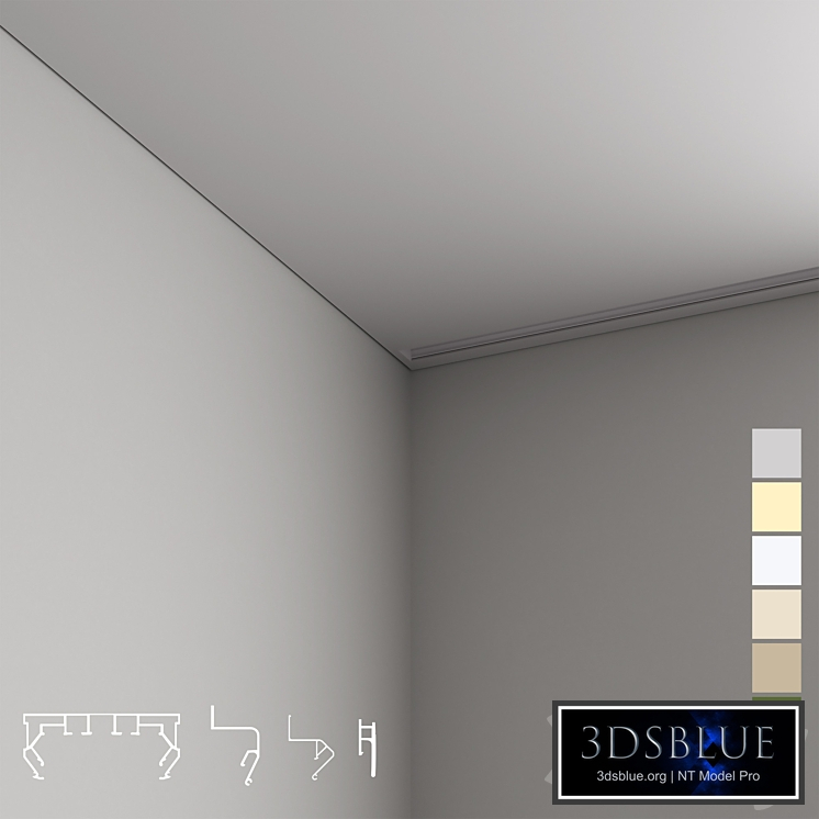 Advanced stretch ceiling with shadow ledge