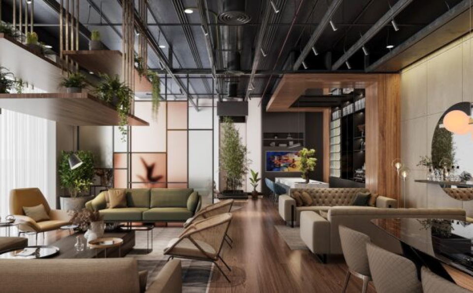 3D Model of Shop Furniture Interior For Free Download