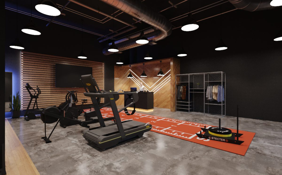 3D Gymroom Interior Model Download