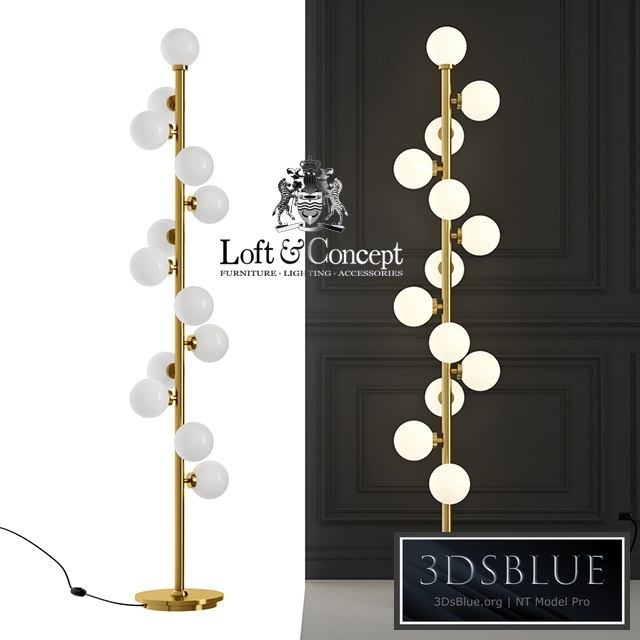 Floor lamp BUBBLE STIK COLD FLOOR LAMP