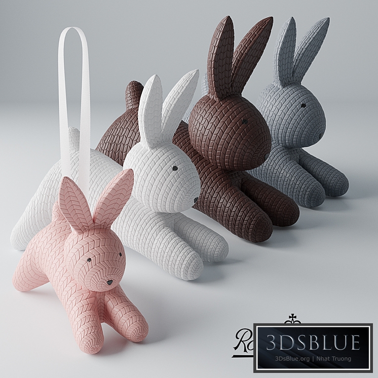Decorative set of rabbits