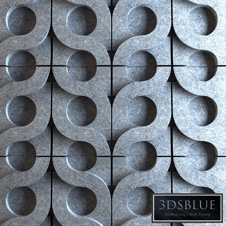 3d tile Kaza Conrete - Vine