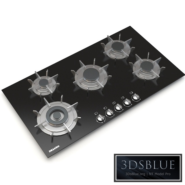 Miele KM 391 5 Burner Gas on Glass Cooktop