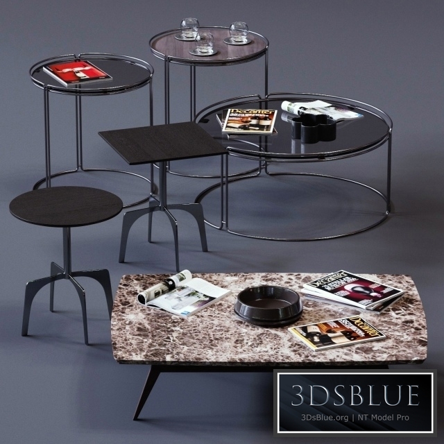 Ditre Italia Coffee Tables Set 03