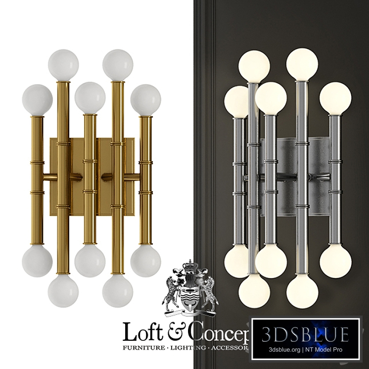 Wall lamp Meurice Five-Arm Wall Sconce Jonathan Adler