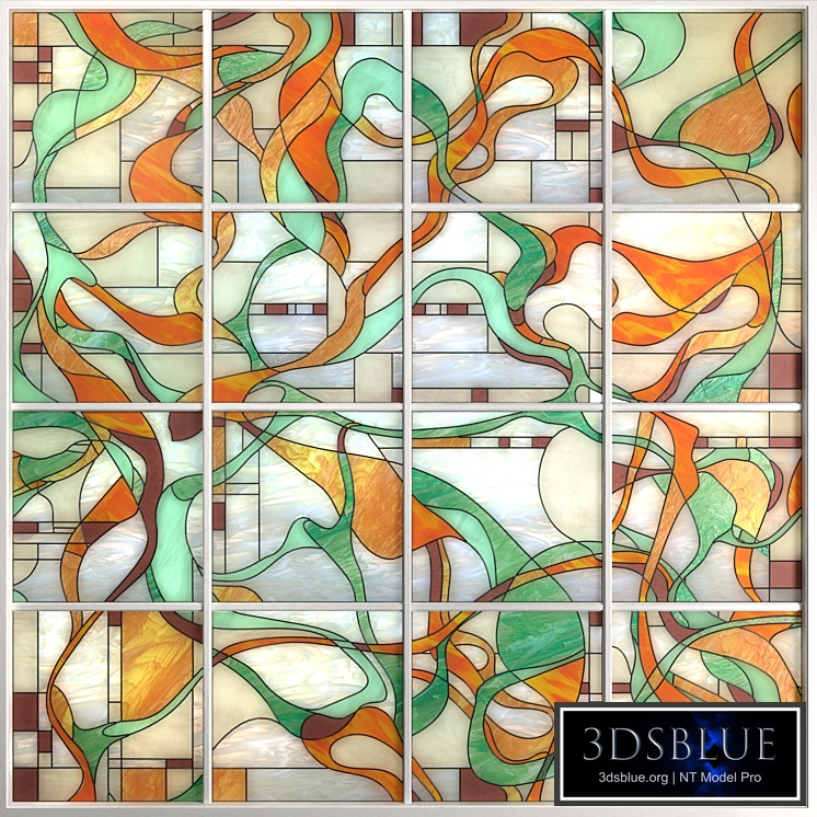 Stained Glass 16 squares