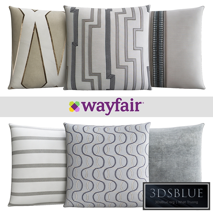 Decorative pillows from Wayfair shop