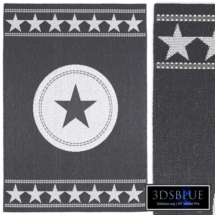 Carpet Essenza Essenza Star In- & Outdoor Black Rug