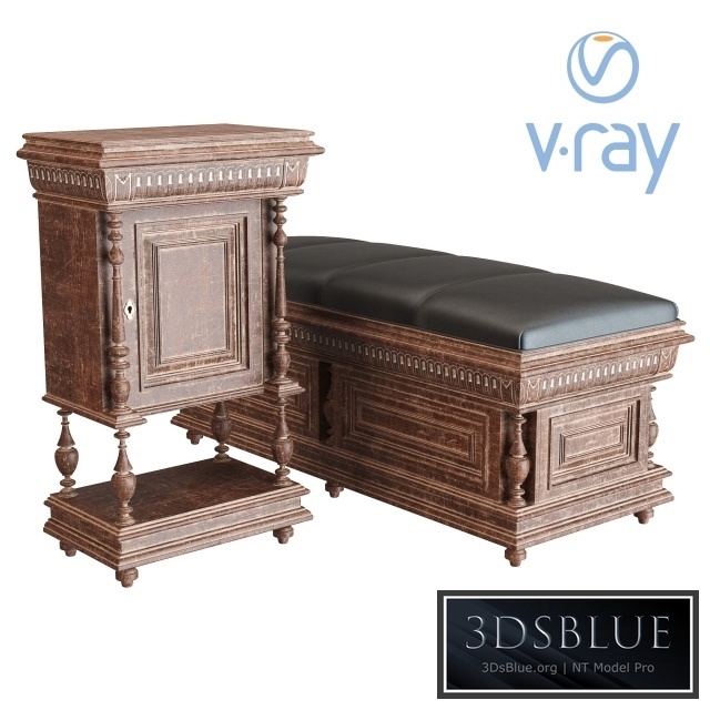 Antique curbstone with a banquet of the twentieth century