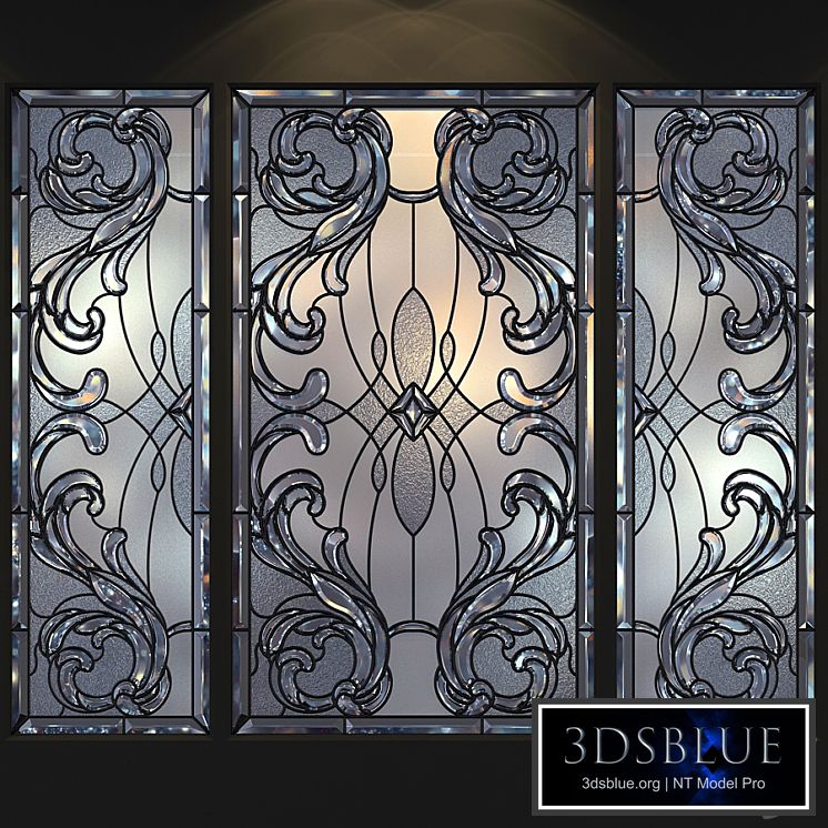 A set of stained glass.