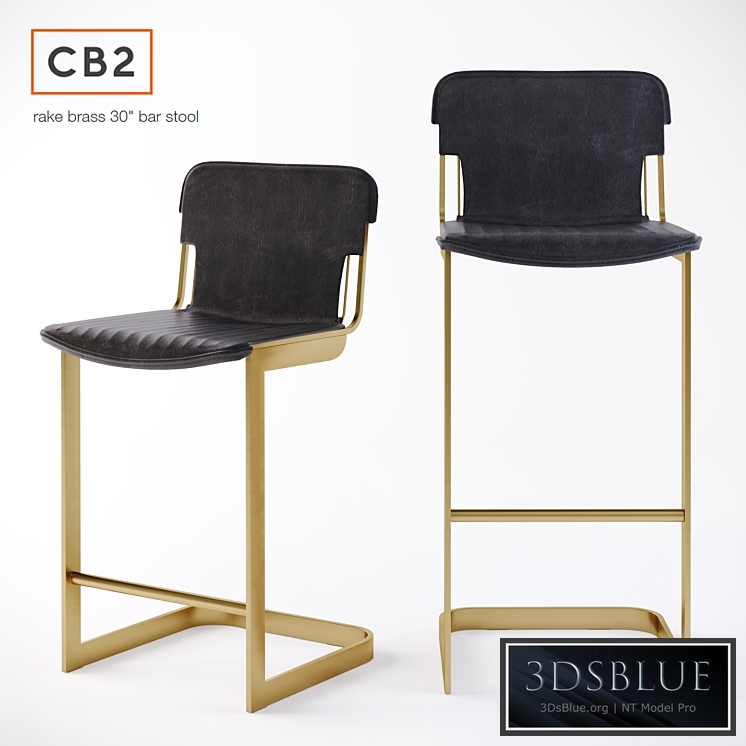 CB2, Rake Brass bar stool