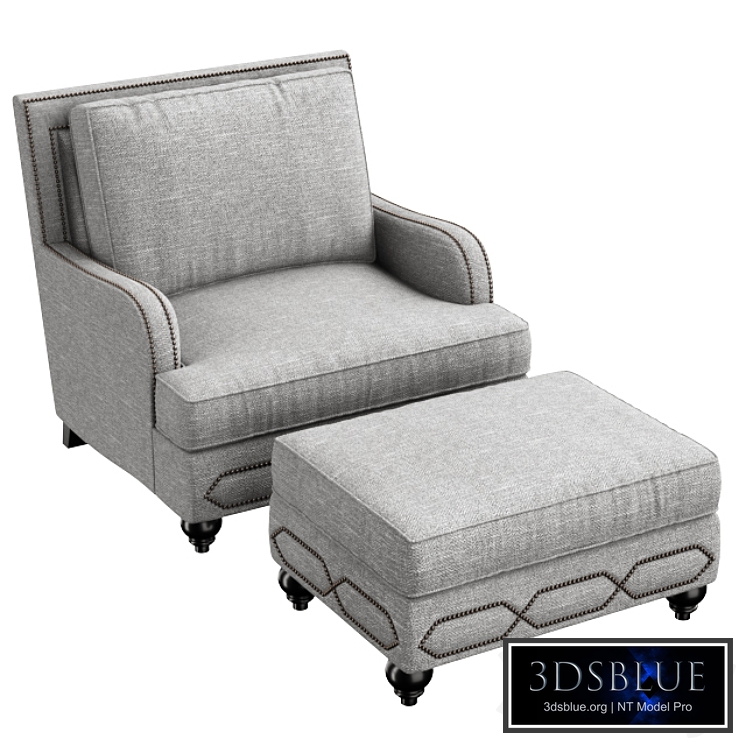Bernhardt Franklin Chair & Ottoman