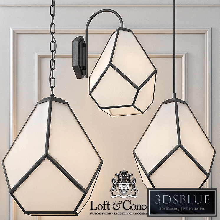 Geometry glass light milk