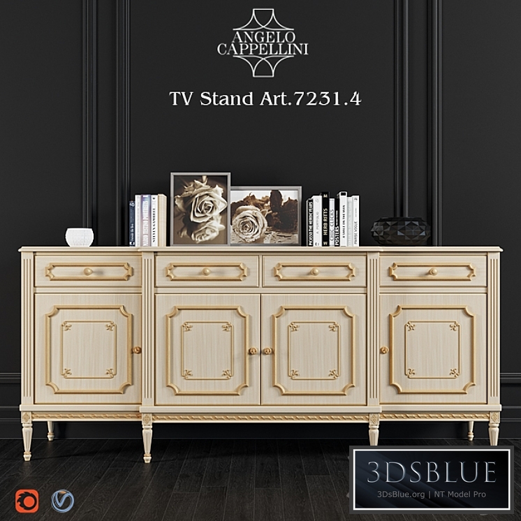 Angelo Cappellini TV Stand Art.7231 / 04
