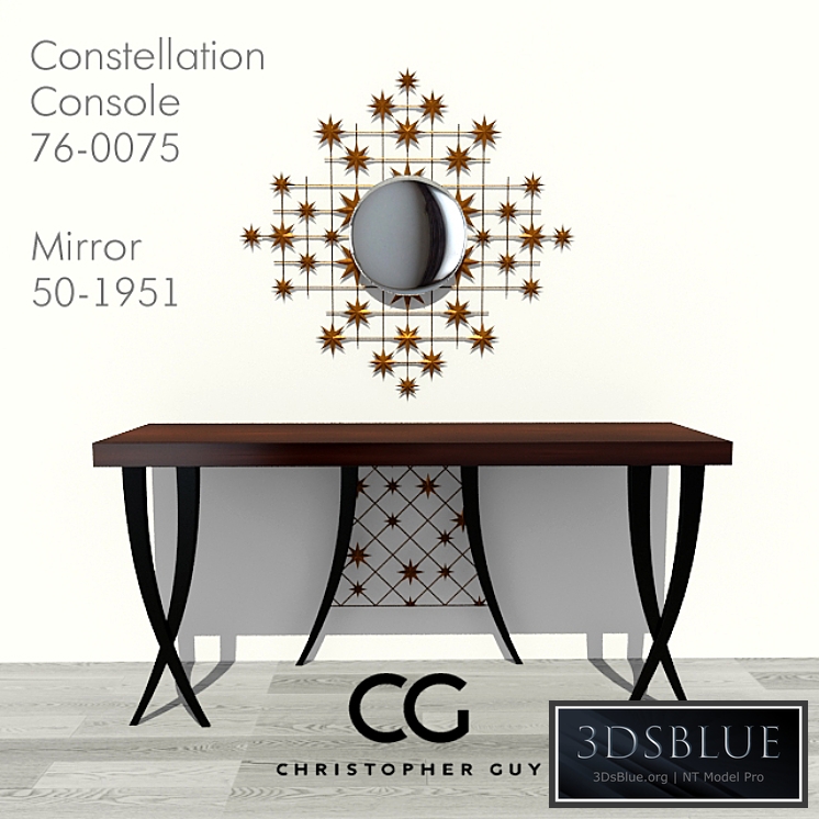 Christopher Guy Console and Mirror