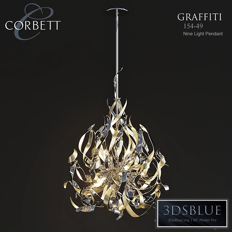 Corbett Lighting 154-49 Nine Light Pendant