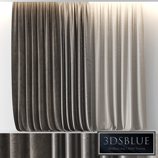 BROWN VELOUR CURTAINS