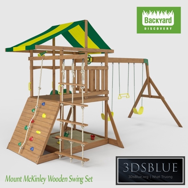 Mount McKinley Wooden Swing Set
