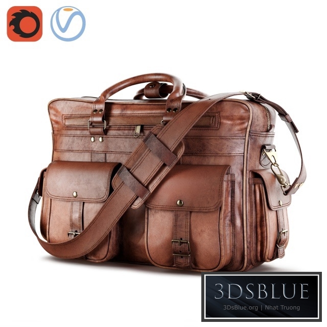 Everett Large Leather Pilot Briefcase Bag