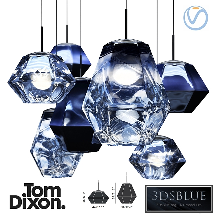 Cut Pendant Smoke Tom Dixon