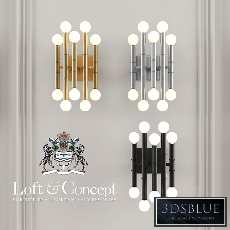 WALL SCONCE JONATHAN ADLER DESIGNED BY JONATHAN ADLER WALL SCONCE LIGHTING MEURICE FIVE-ARM