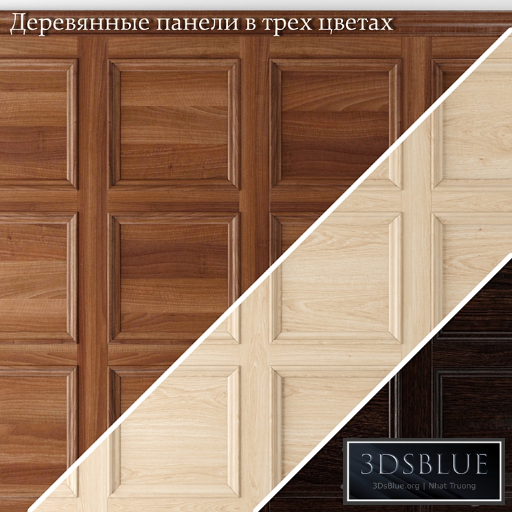 Wooden panels in classic style