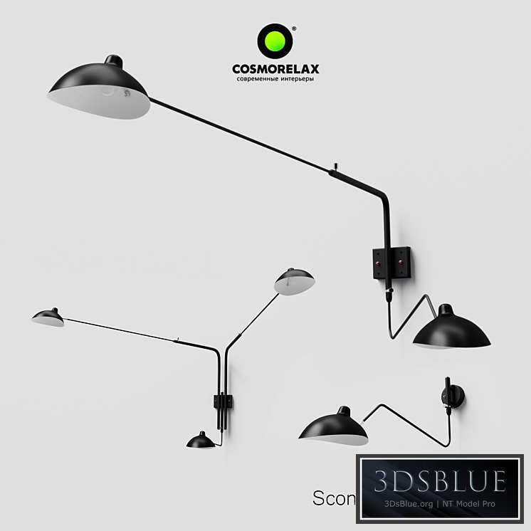 Sconce Mouille for 1, 2 and 3 lamps