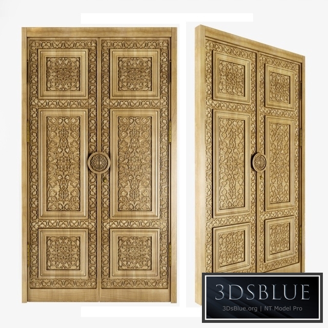 The Uzbek carved door