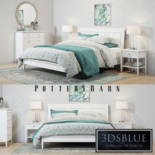 Pottery Barn Crosby White Bedroom set