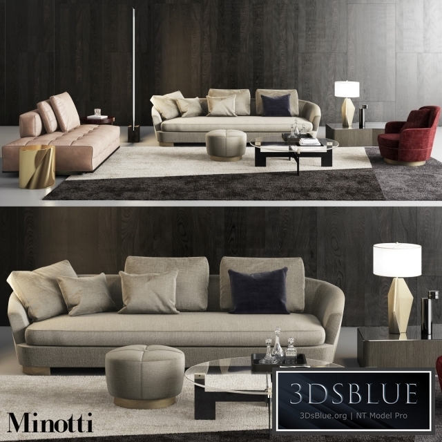Minotti Grand Jacques Sofa Set