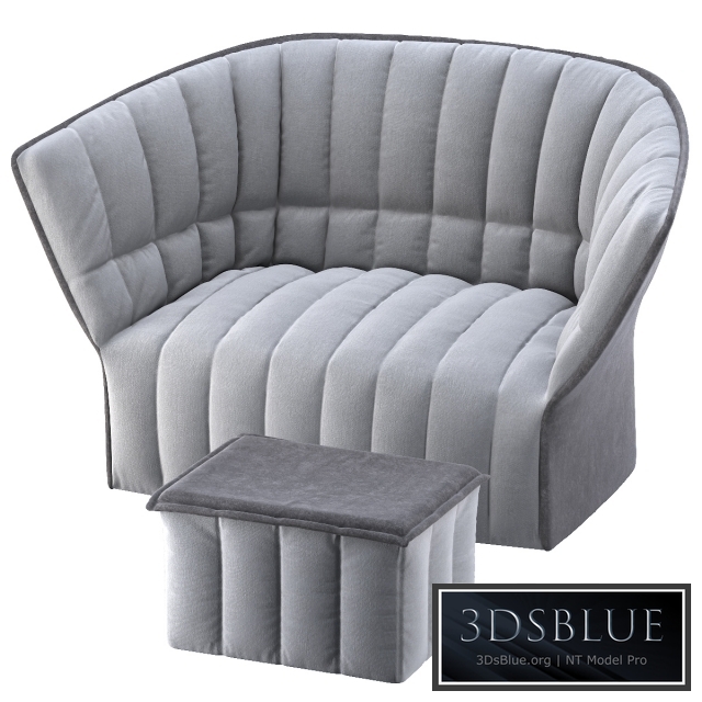 Ligne Roset Moel Sofa &amp; Pouf