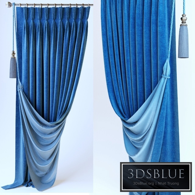 Curtains. French braid