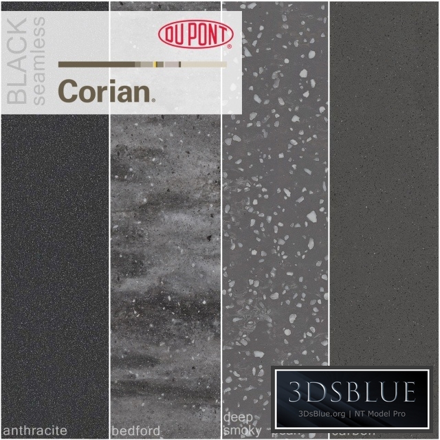 Dupont Corian Kitchen Countertops Black 1