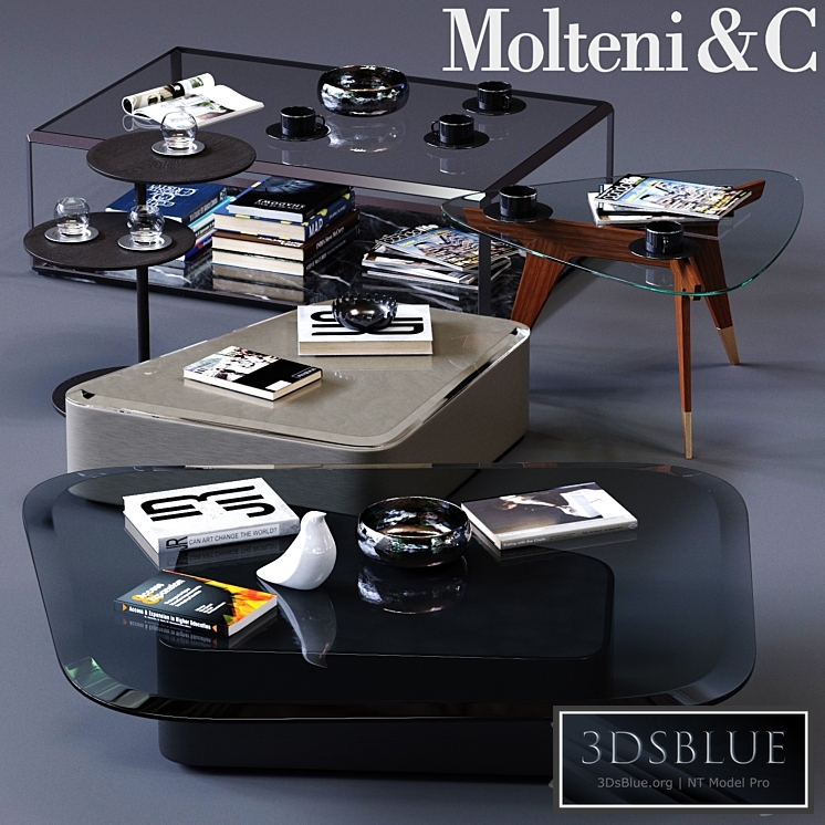 Molteni&C Coffee Tables Set 01