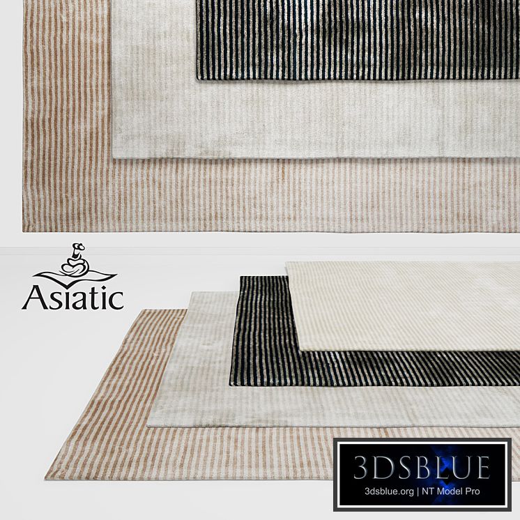 Asiatic Chrome Stripe Rugs