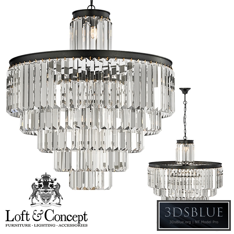 Chandelier RH 1920s Odeon Clear Glass Fringe Chandelier - 6 rings