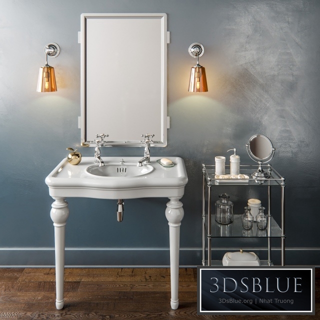 Drummonds - The Single China Windermere Vanity Basin