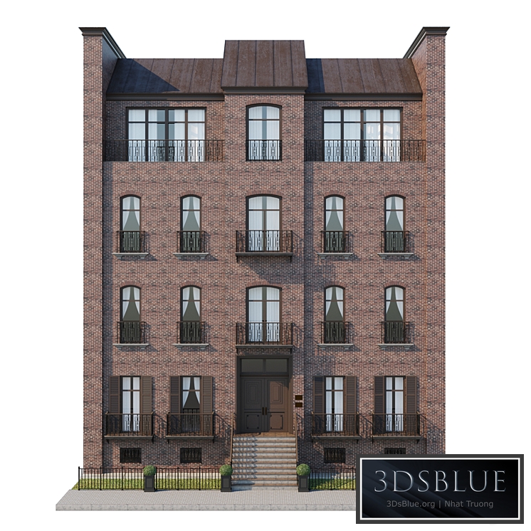 The facade of an English building