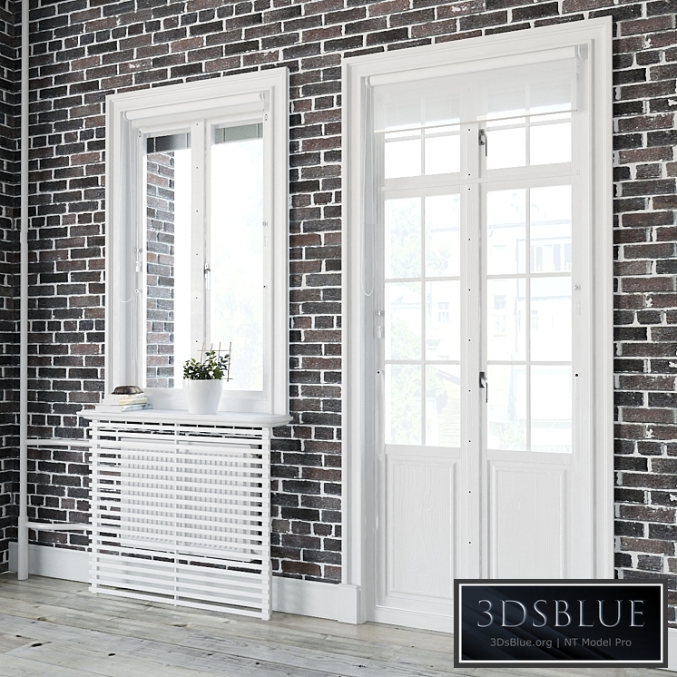 Windows in Scandinavian style