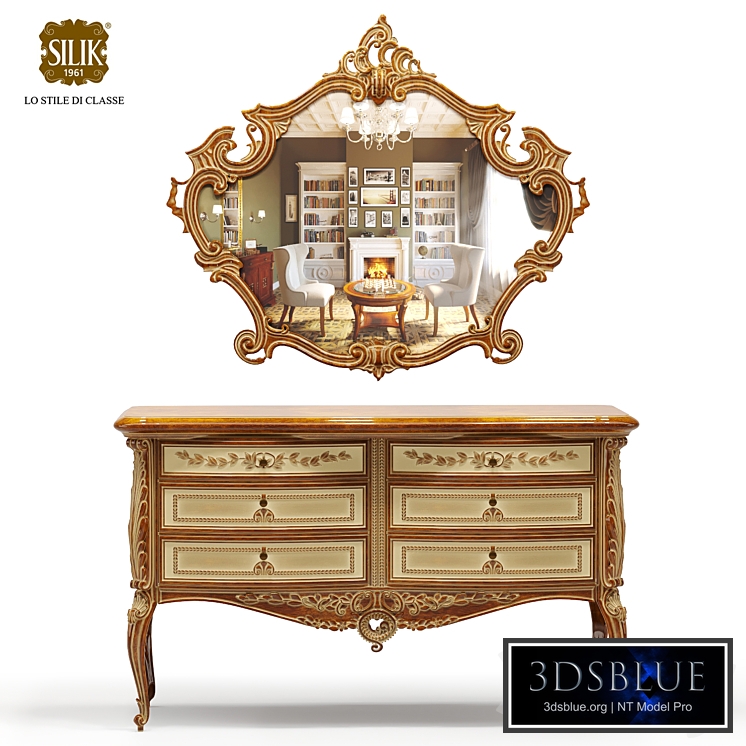 Silik Vesta chest of drawers with mirror