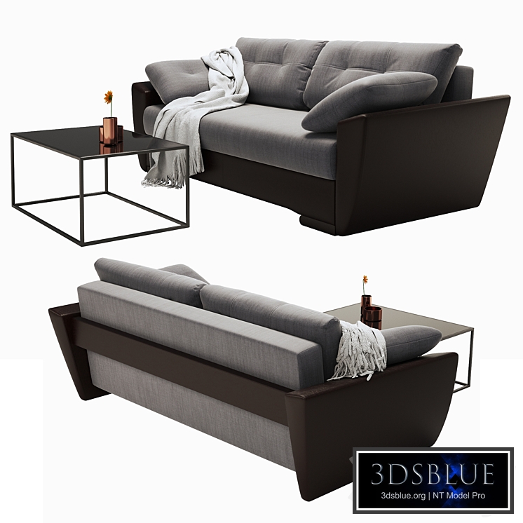 Sofa Amsterdam with a table