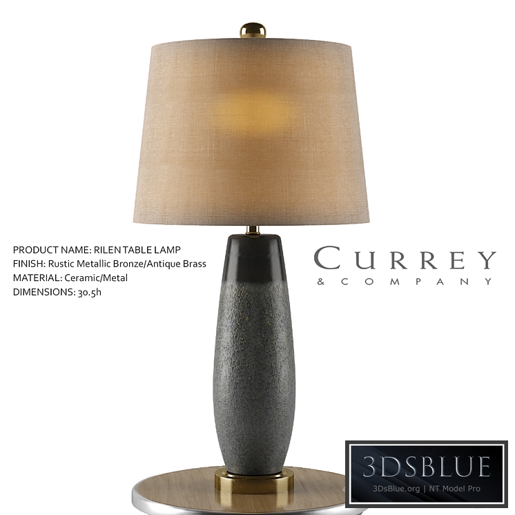 Rilen Table Lamp - Currey & Company