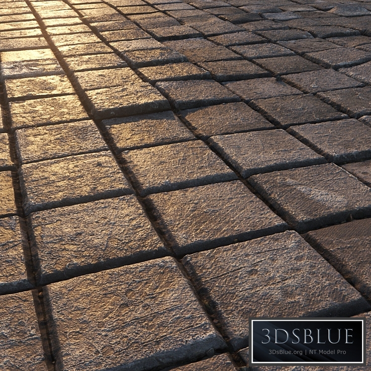 Square paving slabs