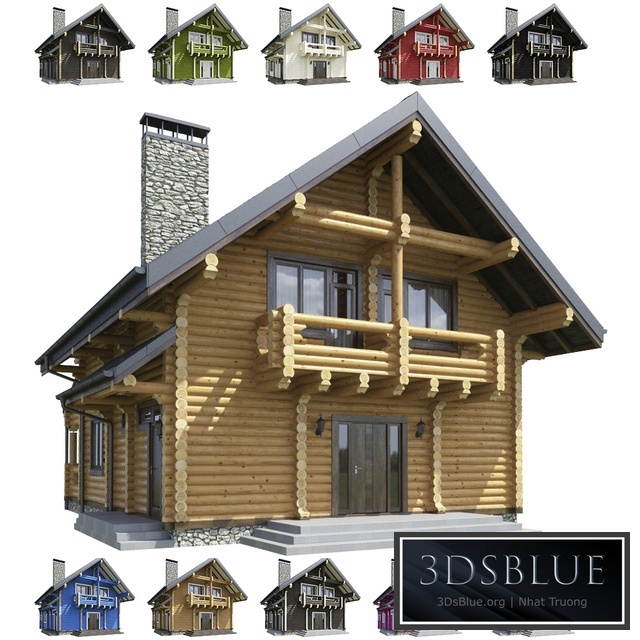 House made of timber H-2