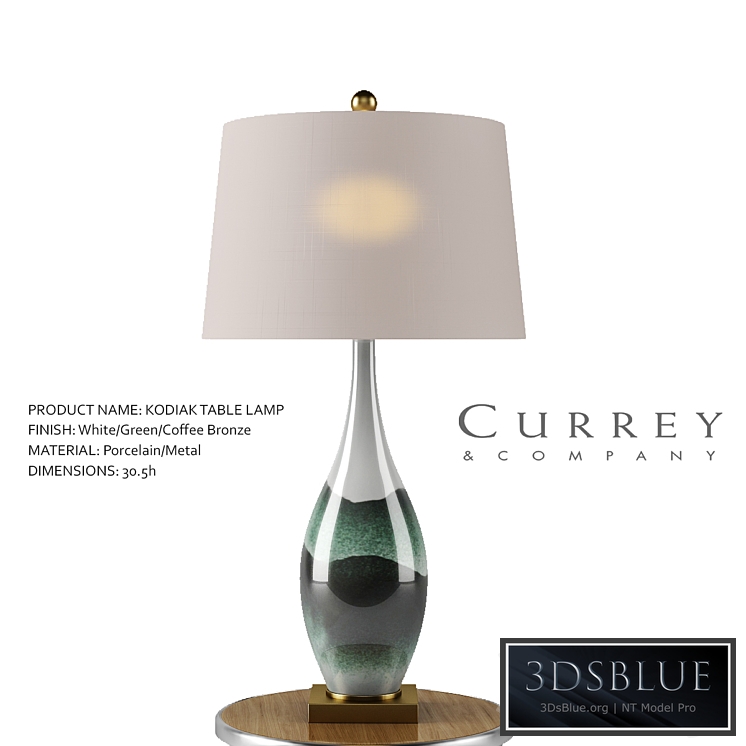 Kodiak Table Lamp - Currey & Company