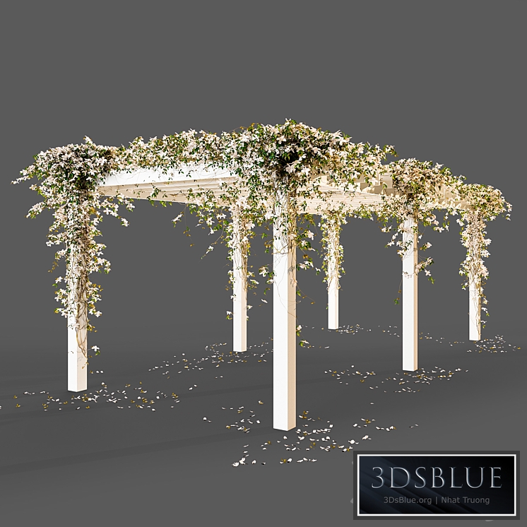 Pergola with flowers